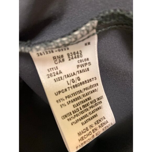 Cherokee Infinity Charcoal Grey Scrub Uniform Set Size Large Top & Medium Petite - Picture 10 of 10